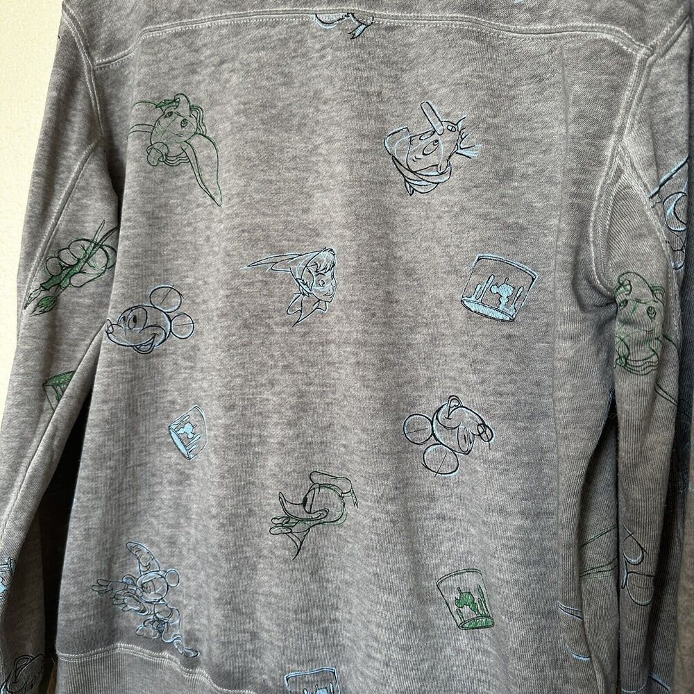 Disney Ink & Paint Mickey And Friends Pullover Top Sweater Men's Small WDW Parks - Picture 2 of 7
